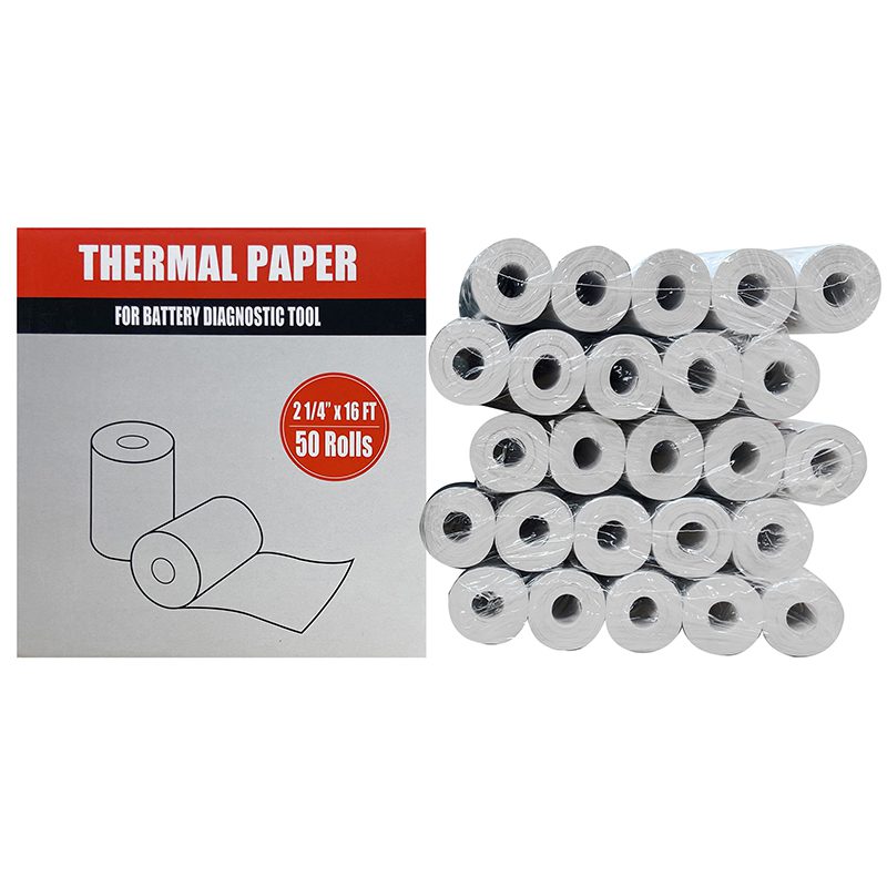 Battery Tester Paper Roll - 50 Pack BTPAPER50