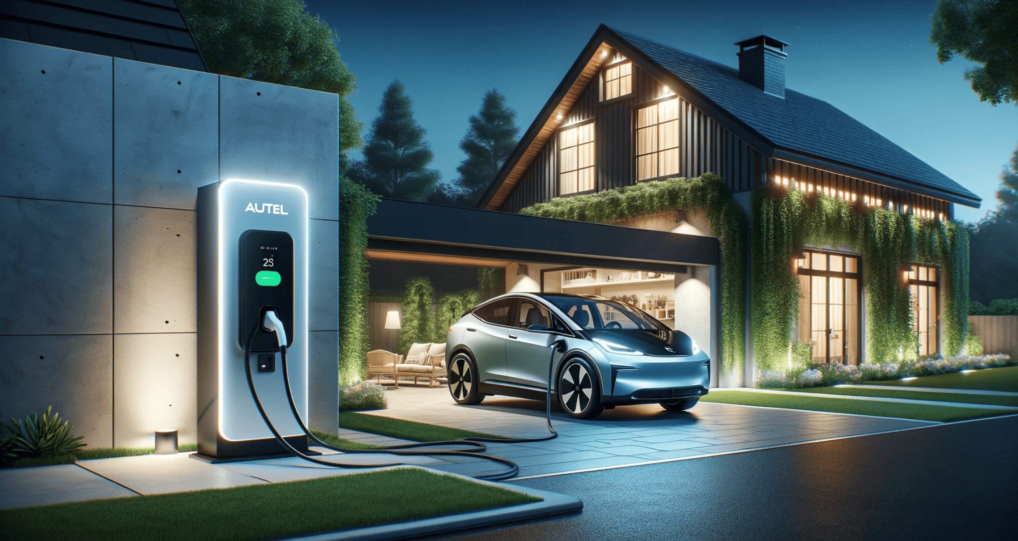 autel ev charger, charging electric vehicle at home